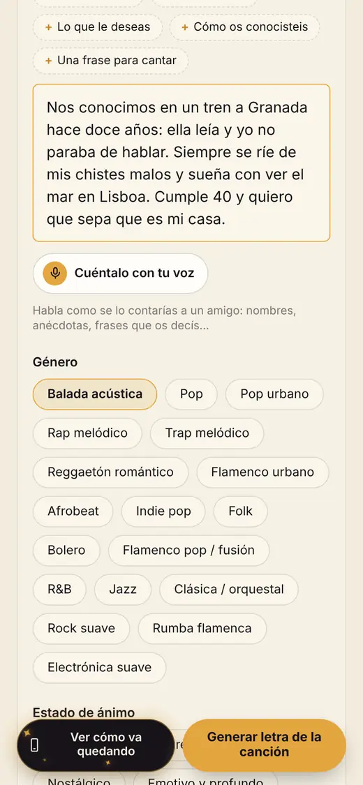 Paso 3: Elige cómo suena