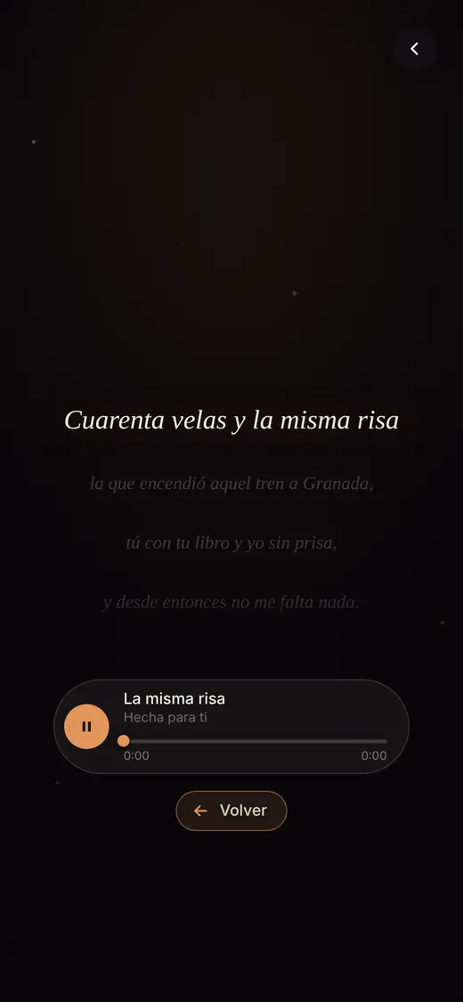 La canción con su letra